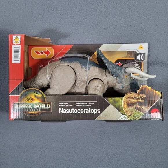 Jurassic World Rebirth Wild Roar NASUTOCERATOPS Dinosaur Action Figure NIB NEW - Picture 1 of 10
